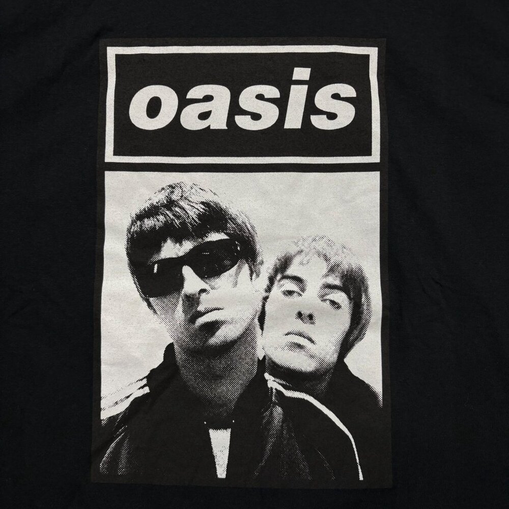 Oasis Noel & Liam Boxed Photo Rock Band T-Shirt Size Large - Picture 2 of 4